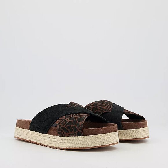 TOMS Paloma Sandals- Mixed Leather Woven Comfy Sandals- Size 8 - Picture 3 of 9